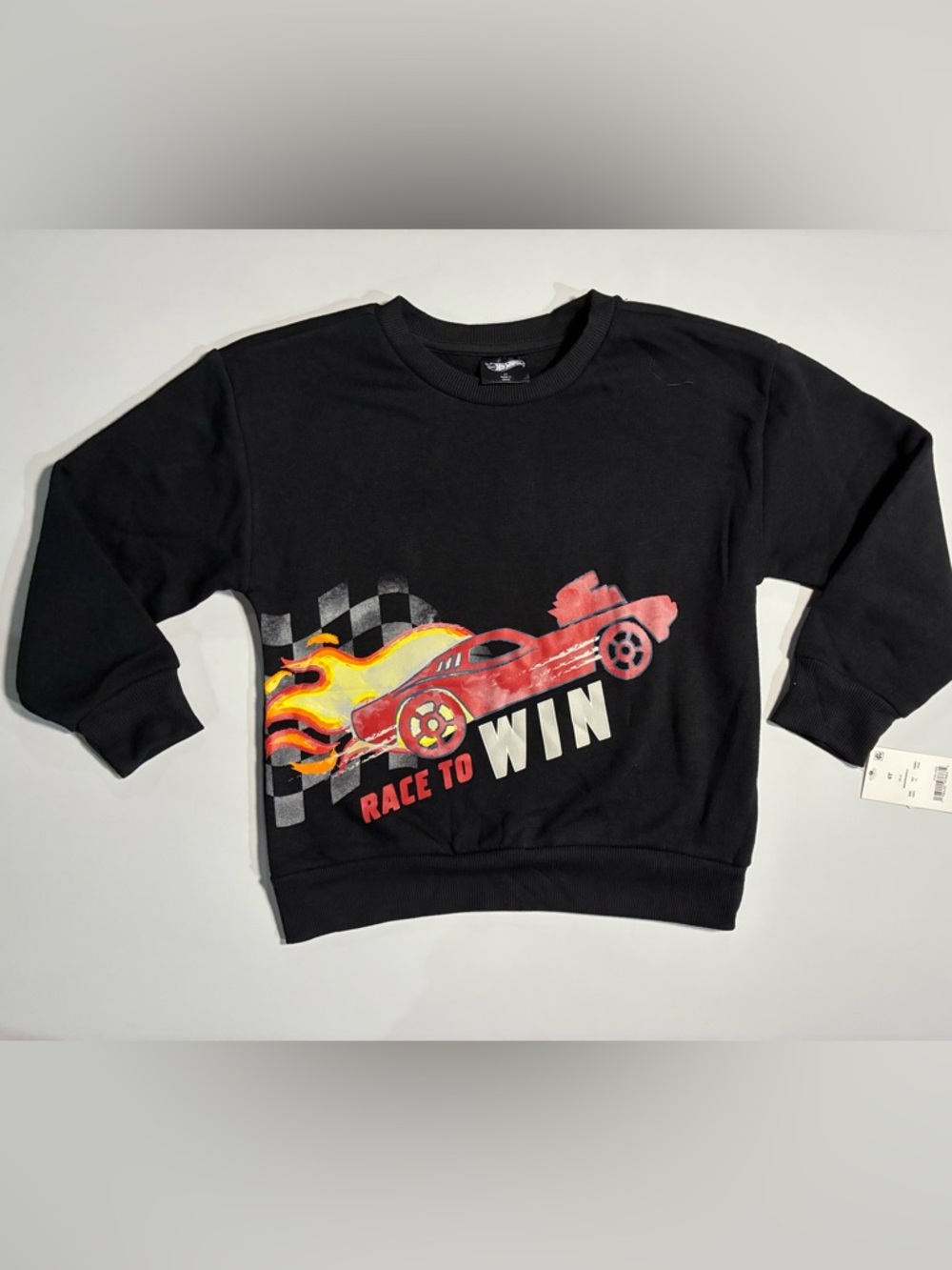 Hot Wheels Boys’ ‘Race to Win’ Black Sweatshirt